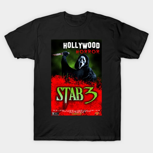 Stab 3: Hollywood Horror Poster T-Shirt by StabMovies